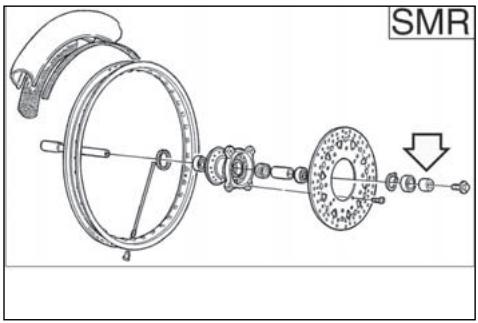 HUSQVARNA TC 510 - REASSEMBLING THE FRONT WHEEL - 1