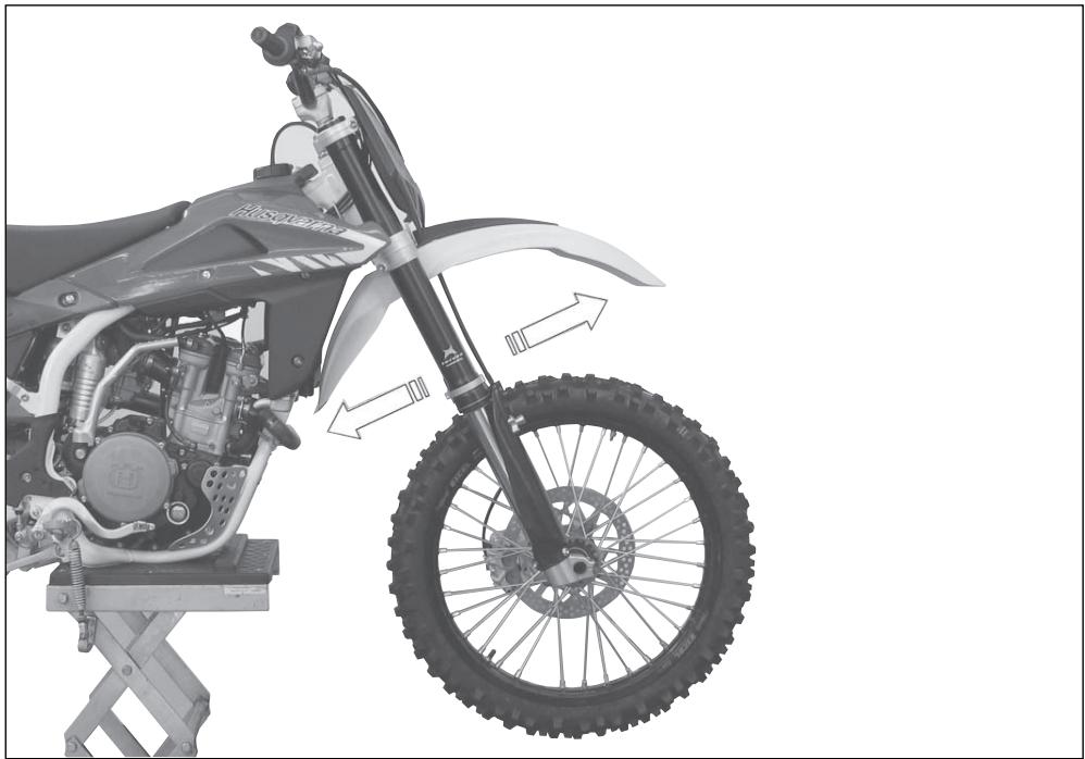 HUSQVARNA TC 510 - REGULACION JUEGO DE LOS COJINETES DE LA DIRECCION - 1