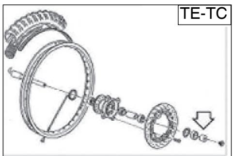 HUSQVARNA TC 510 - REENSAMBLAJE RUEDA DELANTERA - 4
