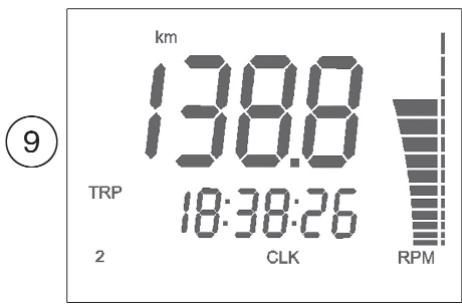 HUSQVARNA TE 250 - 10- SPEED /RPM (Indicazione numerica regime motore) (figura 10) - 1