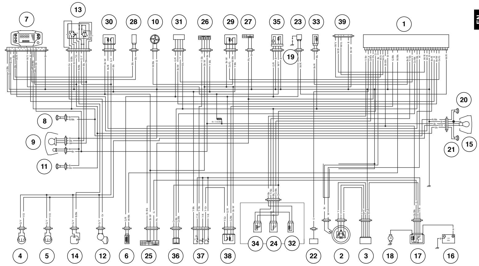 HUSQVARNA TE 250 - IGNITION SYSTEM (TC-TE-SMR-TXC) ELECTRIC SYSTEM (TE-SMR) - 9