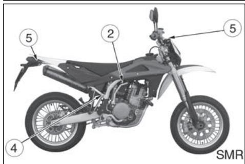 HUSQVARNA TE 250 - REMPLACEMENT DE L'AMPOULE D'ECLAIRAGE DE LA PLAQUE D'IMMATRICULATION (TESMR) - 6