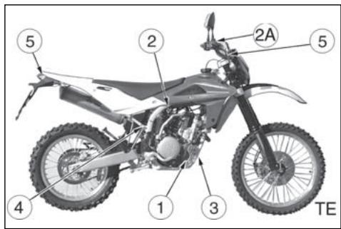 HUSQVARNA TE 250 - REMPLACEMENT DE L'AMPOULE D'ECLAIRAGE DE LA PLAQUE D'IMMATRICULATION (TESMR) - 4
