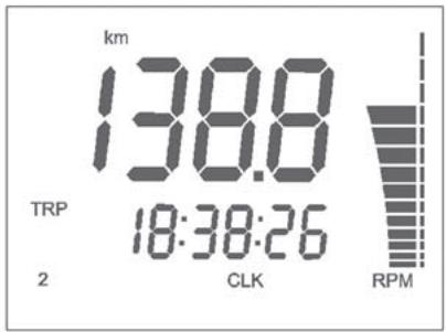 HUSQVARNA TE 250 - 10- SPEED /RPM (Indication numérique régime moteur) (figure 10) - 1