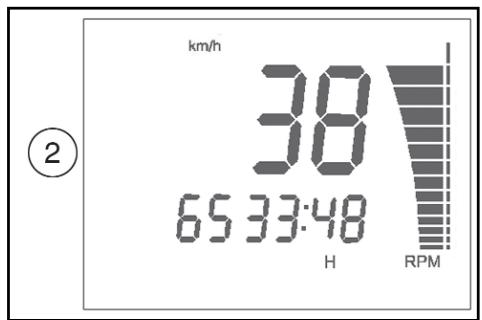 HUSQVARNA TE 250 - 3- SPEED / CLOCK / RPM (figura 3) - 2