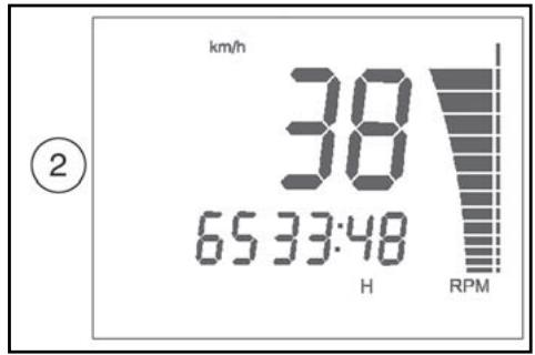 HUSQVARNA TE 450 - 3-SPEED/CLOCK/RPM (figure 3) - 2