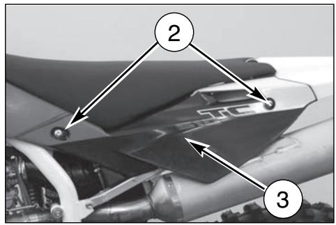 HUSQVARNA TE 450 - SOSTITUZIONE MATERIALE FONOASSORBENTE SILENZIATORE - 2