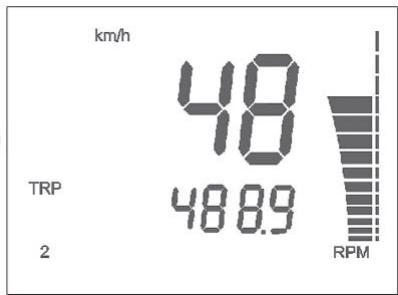 HUSQVARNA TE 450 - 10- SPEED/RPM (Indicación numerica) (figura 10) - 4