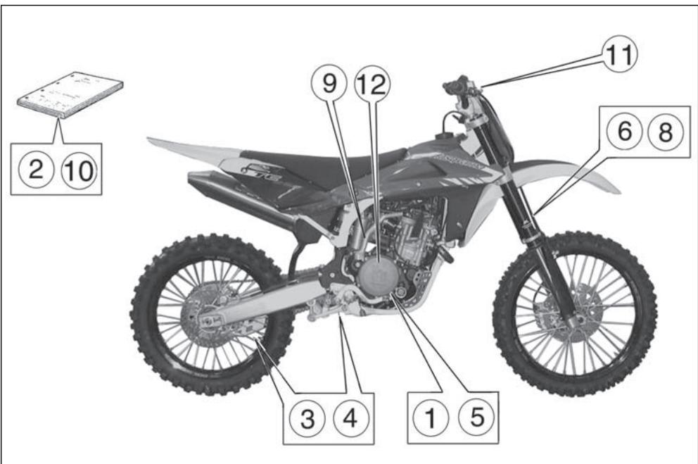 HUSQVARNA TE 450 - Elements en OPTION (TC) - 1