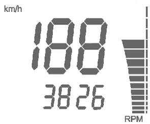 HUSQVARNA TE 450 - 10-SPEED /RPM (Indicazione numerica regime motore) (figura 10) - 2