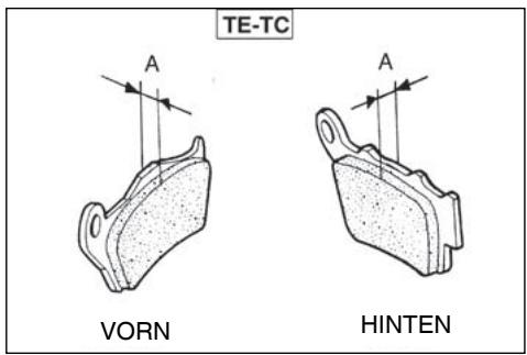 HUSQVARNA TE 450 - VERSCHLEISSBREMSBELAEGE (SMR) - 3