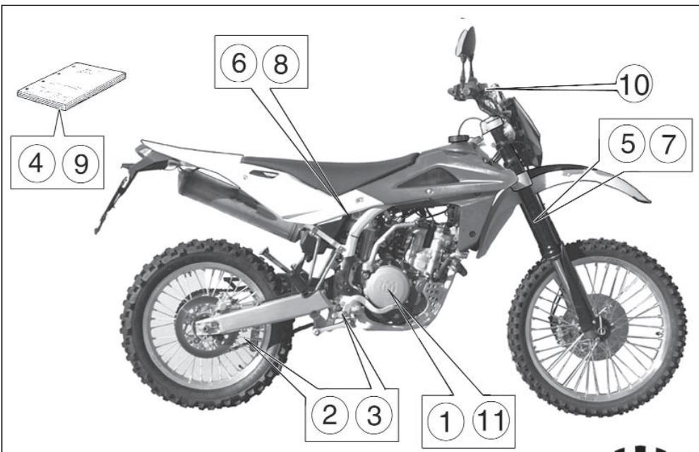 HUSQVARNA TE 450 - PARTES OPCIONALES (TE) - 1