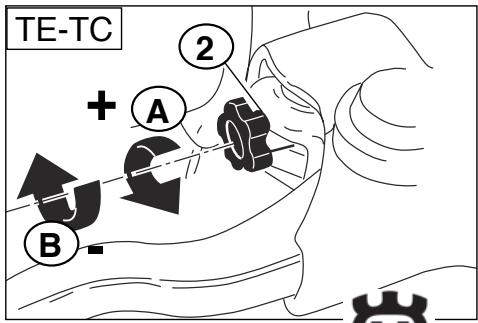 HUSQVARNA TE 450 - Reglage du LEVIER du FREIN avant et controle du niveau FLUIDE FREIN avant - 5