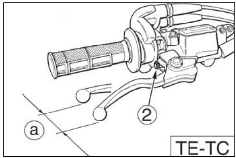 HUSQVARNA TE 450 - Reglage du LEVIER du FREIN avant et controle du niveau FLUIDE FREIN avant - 4