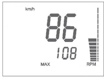 HUSQVARNA TE 450 - 10- SPEED/RPM (Indicación numerica) (figura 10) - 3