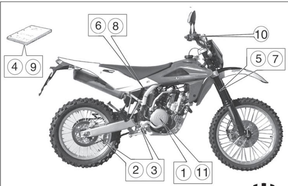 HUSQVARNA TE 450 - OPTIONAL PARTS LIST (TE) - 1