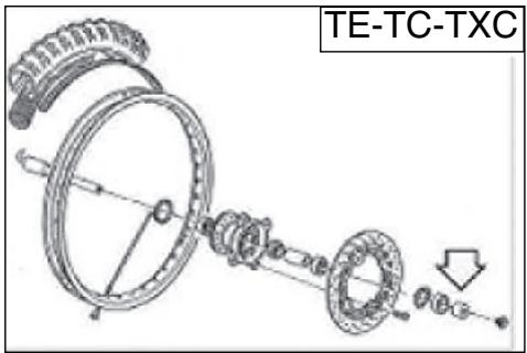 HUSQVARNA TE 450 - REASSEMBLING THE FRONT WHEEL - 2