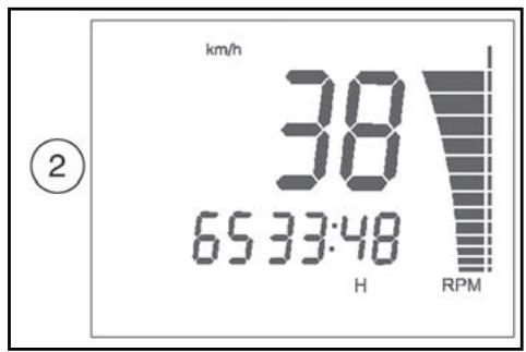 HUSQVARNA TE 510 - 3- SPEED / CLOCK / RPM (Bild 3) - 2