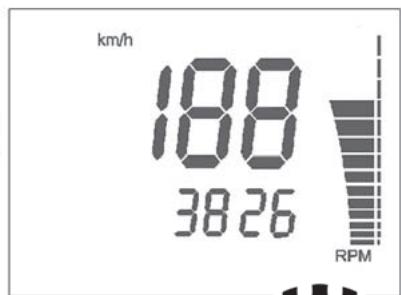 km/h 188 3826 RPM