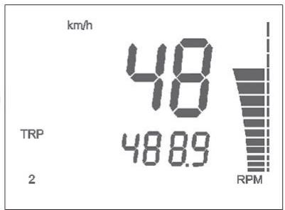 HUSQVARNA TXC 450 - 10- SPEED/RPM (Indicación numerica) (figura 10) - 4