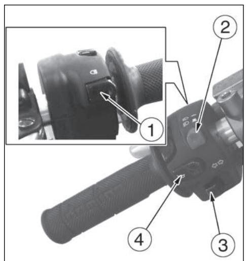 HUSQVARNA TXC 450 - Commutateur GAUCHE sur le GUIDON (TE-SMR) - 2