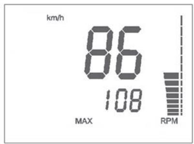 HUSQVARNA TXC 510 - 10- SPEED /RPM (engine r.p.m. numerical value) (figure 10) - 2