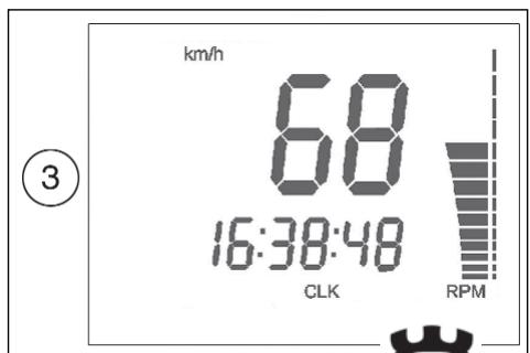 HUSQVARNA TXC 510 - 3- SPEED / CLOCK / RPM (figura 3) - 3