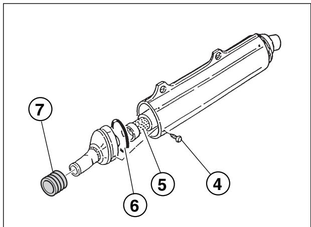HUSQVARNA WR 250 - REPLACING MUFFLER DEADENING MATERIAL - 2