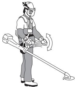 HUSQVARNA 240 F - Assembling the handlebar and throttle - 4