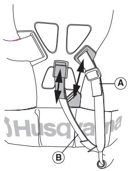 HUSQVARNA 240 F - Adjusting the harness - 5