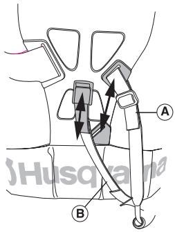 HUSQVARNA 250 R - Adjusting the harness - 5