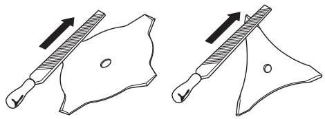 HUSQVARNA 250 R - Sharpening grass cutters and grass blades - 2