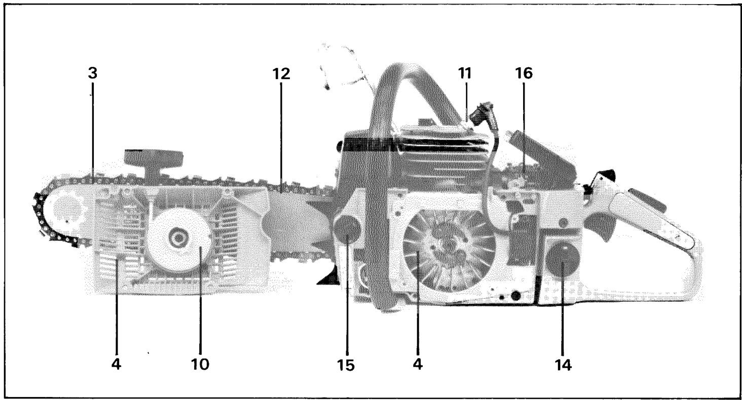 HUSQVARNA 266 - Adjusting the oil pump capacity - 2