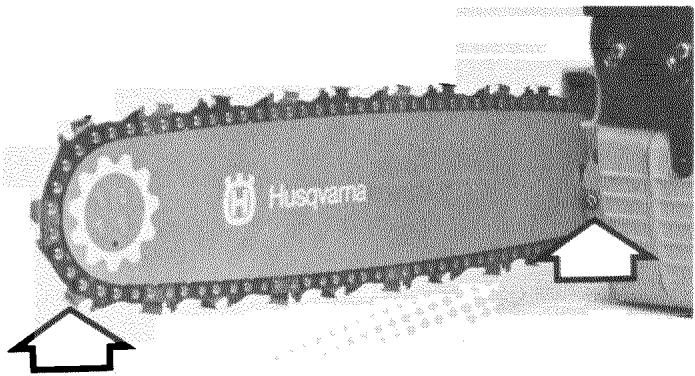 HUSQVARNA 266 - Assembling guide bar and chain - 2