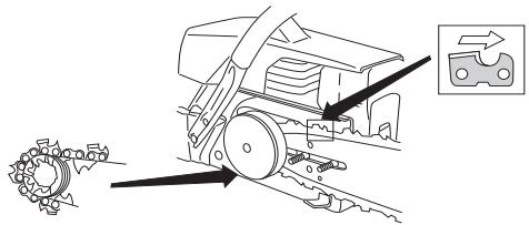 HUSQVARNA 3120 XP - Fitting the bar and chain - 5