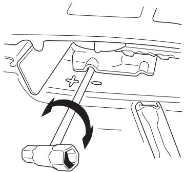 HUSQVARNA 3120 XP - Adjustment of the oil pump - 2