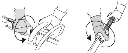 HUSQVARNA 325 HE3 X - Wijzigen van de hoek van de heggenschaar - 2