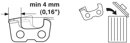 HUSQVARNA 338 XPT - Sharpening cutting teeth - 5