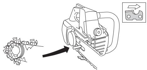HUSQVARNA 338 XPT - Fitting the bar and chain - 5
