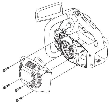 HUSQVARNA 338 XPT - Changing a broken or worn starter cord - 2