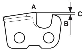 HUSQVARNA 338 XPT - General advice on adjusting depth gauge setting - 1
