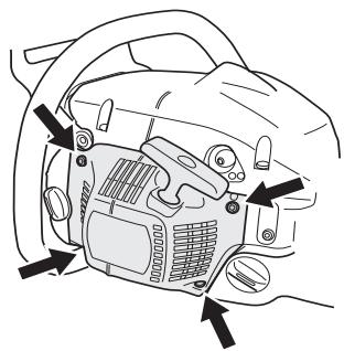 HUSQVARNA 340 - Remplacement d'une corde de lanceur rompue ou usée - 4