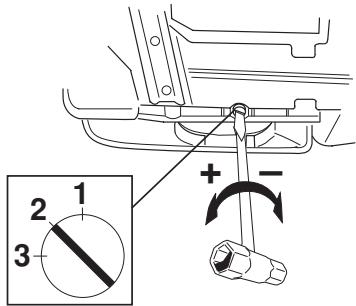 HUSQVARNA 340 E - Adjustment of the oil pump - 2
