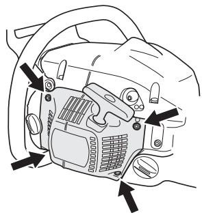 HUSQVARNA 340 E - Changing a broken or worn starter cord - 2