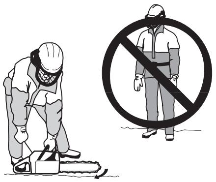 HUSQVARNA 340 E - STARTING AND STOPPING - 3