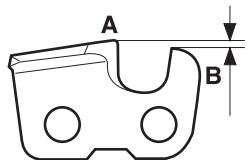 HUSQVARNA 340 E - General information on sharpening cutting teeth - 2