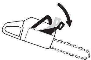 HUSQVARNA 340 E - Checking the inertia brake release - 3