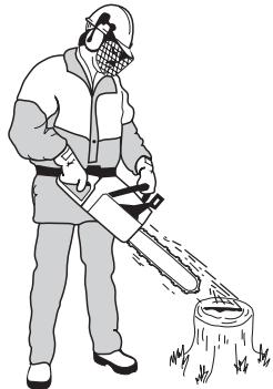HUSQVARNA 340 E - Checking chain lubrication - 1
