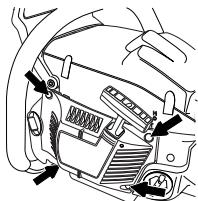 HUSQVARNA 345 E - Changing a broken or worn starter cord - 2
