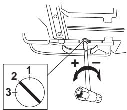 HUSQVARNA 345 E - Adjustment of the oil pump - 2
